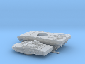 Leopard-2E-H0-3-piezas-proto-01 in Clear Ultra Fine Detail Plastic
