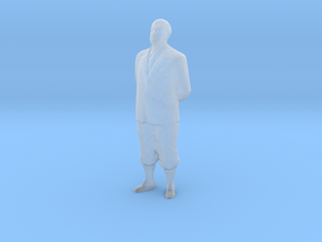 HO Scale Old Man in Clear Ultra Fine Detail Plastic