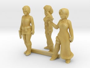 HO Scale Female Robbers in Tan Fine Detail Plastic