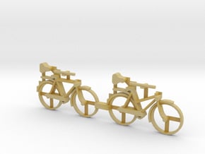 HO Scale Bicycles in Tan Fine Detail Plastic