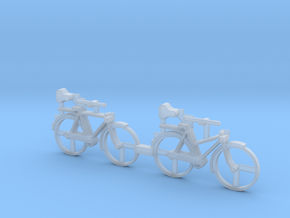 S Scale Bicycles in Clear Ultra Fine Detail Plastic
