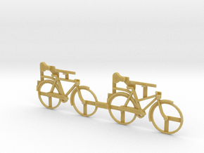 O Scale Bicycles in Tan Fine Detail Plastic