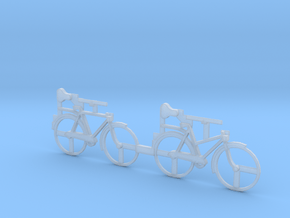 O Scale Bicycles in Clear Ultra Fine Detail Plastic