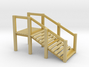 HO Scale Cattle Ramp in Tan Fine Detail Plastic