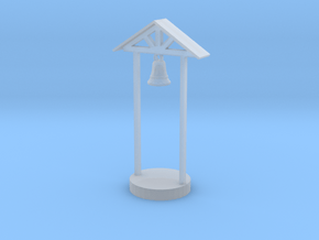 S Scale School Bell in Clear Ultra Fine Detail Plastic