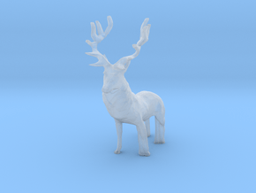 HO Scale Deer in Clear Ultra Fine Detail Plastic