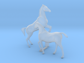 O Scale Horses 4 in Clear Ultra Fine Detail Plastic