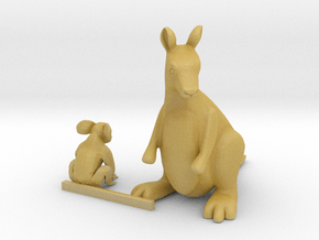 S Scale Koala Bear  and Kangaroo in Tan Fine Detail Plastic