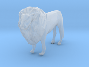 HO Scale Lion in Clear Ultra Fine Detail Plastic