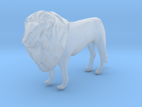 S Scale Lion in Clear Ultra Fine Detail Plastic