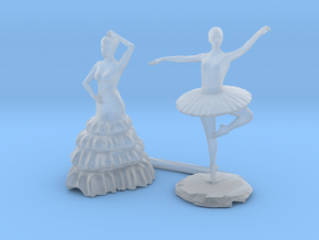 S Scale Dancers in Clear Ultra Fine Detail Plastic