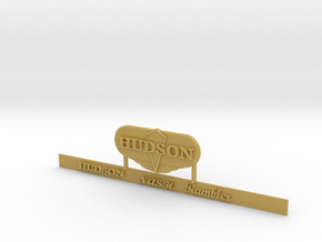 Custom Hudson Signs in Tan Fine Detail Plastic
