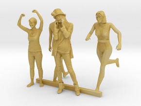 HO Scale Standing Women 2 in Tan Fine Detail Plastic