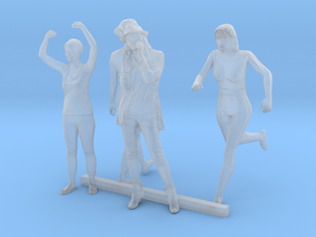 HO Scale Standing Women 2 in Clear Ultra Fine Detail Plastic