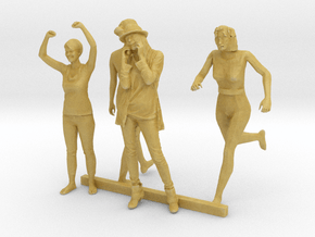 O Scale Standing Women 2 in Tan Fine Detail Plastic