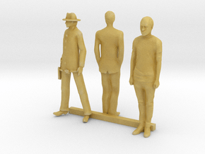 HO Scale Standing Men 3 in Tan Fine Detail Plastic