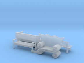O Scale Benches in Clear Ultra Fine Detail Plastic