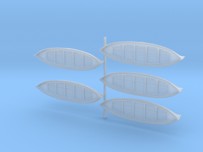 1-144th Scale 32ft Lifeboats in Clear Ultra Fine Detail Plastic
