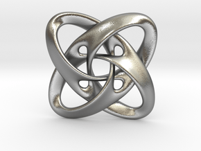 Sphere eversion (big version) in Natural Silver