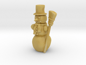 HO Scale Snowman in Tan Fine Detail Plastic