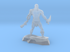 Kratos god of war classic miniature fantasy games in Clear Ultra Fine Detail Plastic
