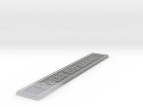 Nameplate Peter Strasser in Clear Ultra Fine Detail Plastic