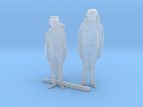 S Scale Standing Women 6 in Clear Ultra Fine Detail Plastic