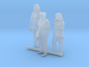 S Scale Standing Women 7 in Clear Ultra Fine Detail Plastic