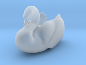 S Scale Swan in Clear Ultra Fine Detail Plastic