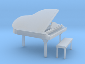 O Scale Grand Piano in Clear Ultra Fine Detail Plastic