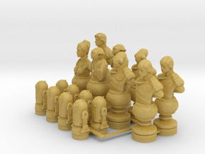Star Wars Good Guys Chess Set in Tan Fine Detail Plastic
