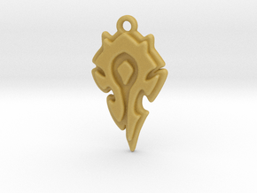 World Of Warcraft Horde Pendant all materials in Tan Fine Detail Plastic