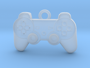 PlayStation Controller Pendant all materials gamer in Clear Ultra Fine Detail Plastic