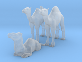 HO Scale Camels in Clear Ultra Fine Detail Plastic