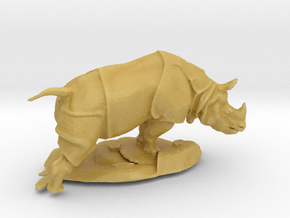 HO Scale Rhino in Tan Fine Detail Plastic