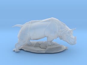 S Scale Rhino in Clear Ultra Fine Detail Plastic
