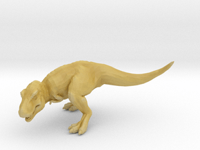 T-Rex Tyrannosaurus 28mm miniature for games - rpg in Tan Fine Detail Plastic