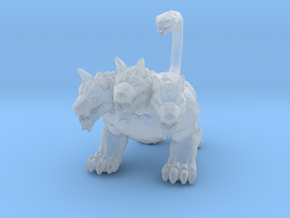 Cerberus dog 1/60 miniature for games and rpg in Clear Ultra Fine Detail Plastic