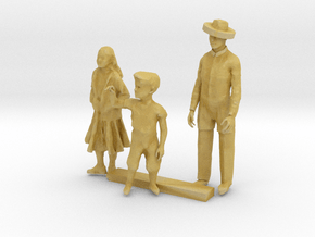 O Scale Family in Tan Fine Detail Plastic