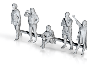 S Scale People in Clear Ultra Fine Detail Plastic