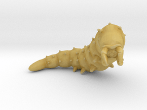 Giant Worm 1/60 miniature for fantasy games rpg in Tan Fine Detail Plastic