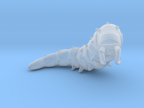 Giant Worm 1/60 miniature for fantasy games rpg in Clear Ultra Fine Detail Plastic