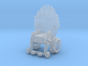 Game Of Thrones Ending Bran Throne meme miniature in Clear Ultra Fine Detail Plastic