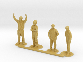 S Scale Standing People 3 in Tan Fine Detail Plastic