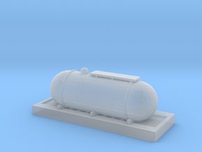 S Scale Propane Tank in Clear Ultra Fine Detail Plastic