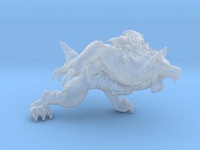 Werewolf DnD 1/60 miniature for games and rpg in Clear Ultra Fine Detail Plastic