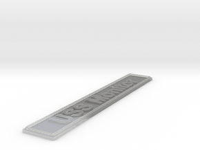 Nameplate USS Monitor in Clear Ultra Fine Detail Plastic