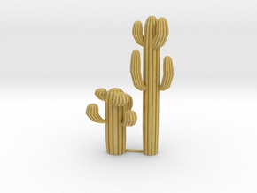 HO Scale Cactus in Tan Fine Detail Plastic