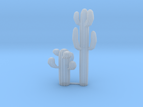 HO Scale Cactus in Clear Ultra Fine Detail Plastic