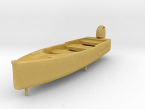1-43 scale 7ft fishing canoe in Tan Fine Detail Plastic